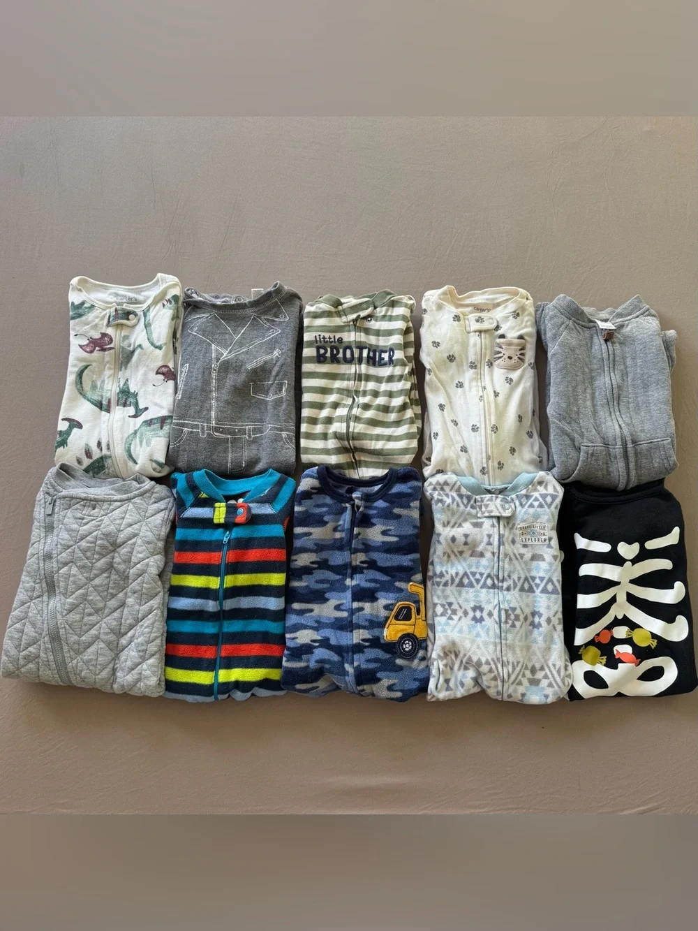 Baby Boys Jumpsuit Footie Pajamas Bundle